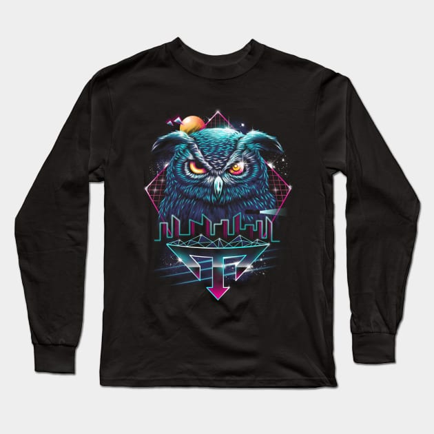 Nocturnal Animod Long Sleeve T-Shirt by Vincent Trinidad Art